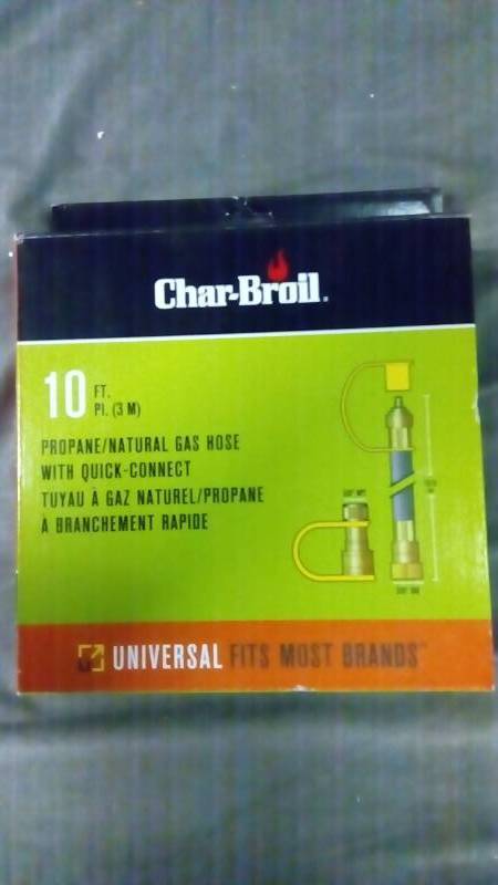 lot 2280 image: Char-Broil propane or natural gas hose with quick connect