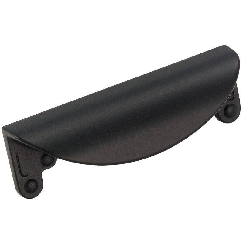 lot 2284 image: Lot of (18) Amerock BP1592 Pulls Inspirations Cabinet Hardware Cup Flat Black