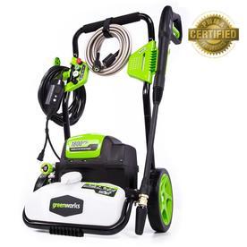 lot 2299 image: Greenworks 1800-PSI 1.1-Gallon-GPM Cold Water Electric Pressure Washer