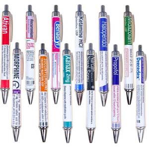 lot 8579 image: YJ PREMIUMS Pharmacy Pens for Nurse & Pharmacist  Funny Drug Nursing Week Pharmacy Tech Technician Gifts for Women Needle Vaccine Syringe Pill Medicine Pen Supplies Accessories Bulk