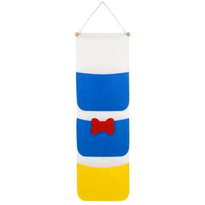 lot 8602 image: RUNROLE Felt Fish Extender for Disney Cruise Line - 10 Inch Width, 3 Pockets, Capped Wooden Rod, HTV Friendly, Easily Customize, 2025 FE for Gift Exchanges and Pixie Dust