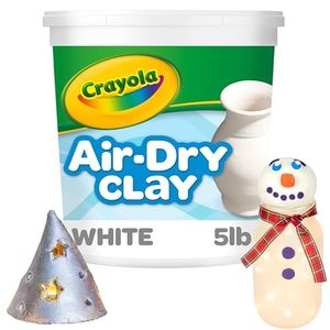 lot 8608 image: Crayola Air Dry Clay (5lbs), Teacher Supplies, Natural White Modeling Clay for Kids, Sculpting Material, Bulk Craft Supplies for Art Classrooms