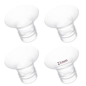 lot 8616 image: Momcozy Flange Insert 21mm Compatible with 24mm FlangeShield of Most Pumps, Insert for Breast Pump Replacement Accessories, 4PCS 21mm