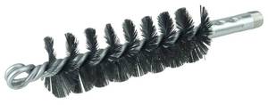 lot 8630 image: Weiler 44047 1-14 Single Spiral Flue Brush, .012 Steel Fill, Made in The USA