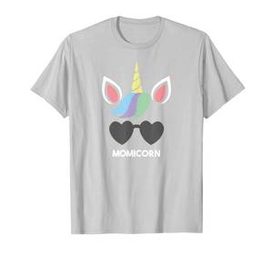 lot 8642 image: Momicorn Shirt Funny Unicorn Best Mom Mothers Day Gift T-Shirt Green Small