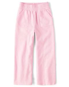 lot 8677 image: The Childrens Place,Girls,Pull On Active Wide Leg Pants,Cameo Fleece,X-Large