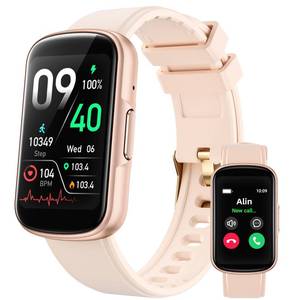lot 8709 image: Parsonver Fitness Tracker with Step CounterCaloriesStopwatch, Health Activity Tracker with Heart Rate Sleep Monitor, IP68 Waterproof Smart Watch 110 Sport Modes Pedometer Watch for Women, Rose Gold