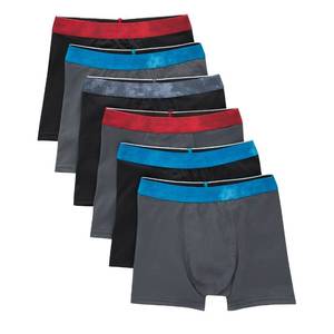 lot 8782 image: Hanes Boys Moves Breathable Mesh Boxer Brief Underwear, X-Temp, Moisture-Wicking Boxer Briefs for Boys, 6-Pack Large