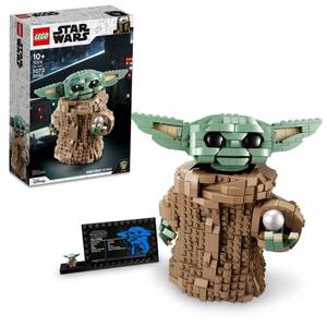 lot 8986 image: LEGO Star Wars The Mandalorian Series The Child 75318 - Baby Yoda Grogu Figure, Building Toy, Collectible Room Decoration for Boys and Girls, Teens, with Minifigure and Nameplate, Gift Idea MISSING BAGS