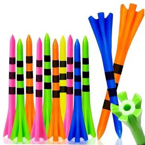 lot 8999 image: SWINGTEK 120 Pack Plastic Golf Tees,Contain 100 pcs 3-14 Inch Unbreakable Long Tees and 20 Short Tees,Mixed Color,Frictional Resistance Reduction