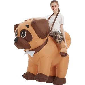 lot 9787 image: RQUXMT Blow Up Party Costumes,Inflatable Costume Adult,Dog Inflatable Costume,Halloween Costumes for Men Women (72INCH)