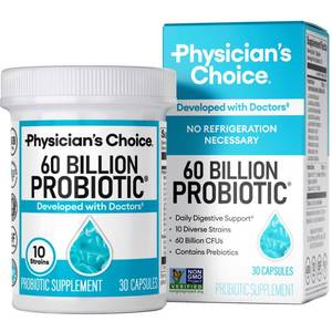 lot 9808 image: Physicians Choice Probiotics 60 Billion CFU - 10 Strains  Organic Prebiotics - Immune, Digestive & Gut Health - Supports Occasional Constipation, Diarrhea, Gas & Bloating - for Women & Men - 30ct