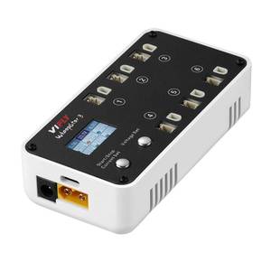 lot 9809 image: VIFLY WhoopStor V3 6 Ports 1S LiPo Battery Storage Charger and Discharger with LCD Display Tiny Whoop Charger with PH2.0 and BT2.0 Connectors