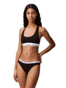 lot 9825 image: Calvin Klein Womens Polyester & Elastane Non-Wired and Non-paded Bralette Bra (29639810003_Black_Medium)
