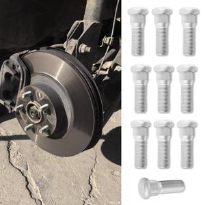 lot 9827 image: PACLVIO 10PCS Wheel Studs, Steel Tire Studs, 49mm Long & M12x1.5 Steel Lug Bolts, Wheel Lug Stud Car Accessories Compatible with Chevy Lexus Toyota Scion Pontiac,Replace #610-266 90942-02049 (10Pcs)
