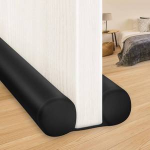 lot 9867 image: MAXTID Large Door Draft Stopper 30 Inch for Small Size Bedroom Door, Fits 0.5 to 1.7 Gaps Draft Light Blocker Black Door Draft Guard for Bottom of Doors Adjustable Twin Sided Door Draft Stopper
