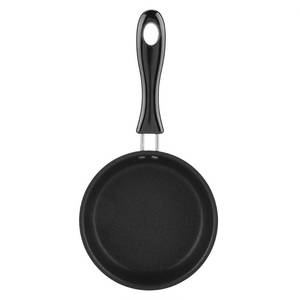 lot 9921 image: Lwuey Mini Frying Pan, Single Egg Pan Nonstick Serve Eggs Round Omelet Individual Skillet Anti Heat Rubber Long Handle Small Tiny Pans Home Kitchen Cookware Utensil for Pancake Stove Gas Induction Hob