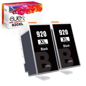 lot 9931 image: ejet Compatible Ink Cartridge Replacement for HP 920XL 920 XL to use with Officejet 6500a 6500 7500a 6000 7500 7000 E709 E710 Plus Printer (2 Large Black)