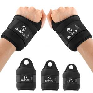 lot 9953 image: ELEAMY Wrist Weights with Thumb Loops Lock for Women &amp Men, 0.5lb21lb21.5lb22lb23lb2,Premium Ice Silk Fabric,Comfortable &amp Tear Resistant for Walking,Running,Fitness and More 0.5lb2 Black