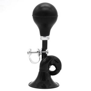 lot 9961 image: Bugle Horn, Retro Clown Horn, Kids Bike Horn, Coolrunner Classic Vintage Metal Twist Loudspeaker Siren Hooter Snail Air Horn for Vehicles Bicycles Golf Cart (Black)