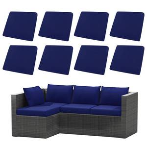 lot 9967 image: UArtlines 8Pcs Stretch Patio Cushion Covers Replacement, Waterproof Elastic Outdoor Cushion Covers Washable Sofa Cushion Covers Slipcovers for Outdoor Furniture Backyard (Blue, Cover Only)