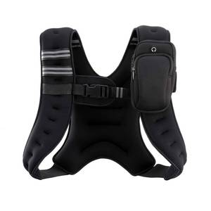 lot 9987 image: ZELUS Weighted Vest, 6lb8lb12lb16lb20lb25lb30lb Weight Vest with Reflective Stripe for Workout, Strength Training, Running, Fitness, Muscle Building, Weight Loss, Weightlifting, Black(12 lb)