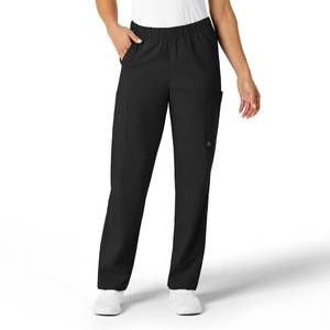 lot 9988 image: WonderWink W123 Unisex Multi-Cargo Scrub Pant - Black, 2X