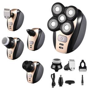 lot 9990 image: Electric Shaver Bald Head Shaver Head Shavers for Bald Men Electic Razor for Men Waterproof Cordless Trimmer for Nose Ear Face Body Wet Dry Mens Rotary Shavers for Head Shaving Machine 5 in 1 4D SHAVER ONLY