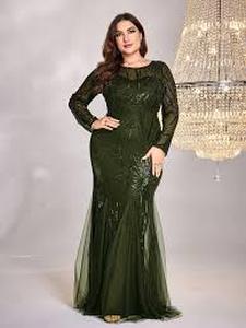 lot 9799 image: Xuibol Womens Green Sequins Dress XL