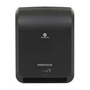 lot 4004 image: Marathon Automatic Hand Towel Dispenser (Black) - Retail $55