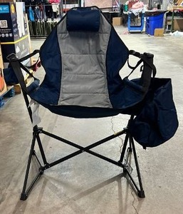 lot 4005 image: Members Mark Swing Lounger Camp Chair - Retail $40