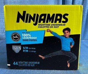 lot 4011 image: Pampers Ninjamas Nighttime Underwear Box - 44 Count