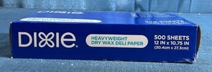 lot 4025 image: Dixie Heavyweight Dry Wax Deli Paper - Retail $9