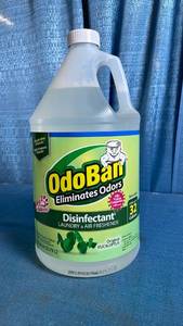 lot 5003 image: OdoBan Odor Disinfectant, Laundry and Air Freshener, Eucalyptus, 1 Gallon Concentrate  - Retail $92