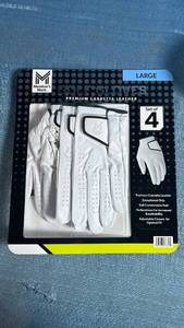 lot 5009 image: Members Mark Premium Cabretta Leather Golf Gloves - Set of 4 Large