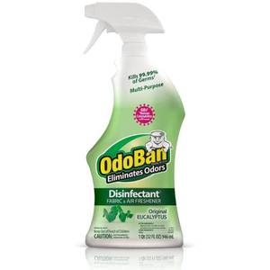 lot 5011 image: OdoBan Original Eucalyptus, Ready to Use Fabric and Air Freshener, Multi- Purpose Disinfectant