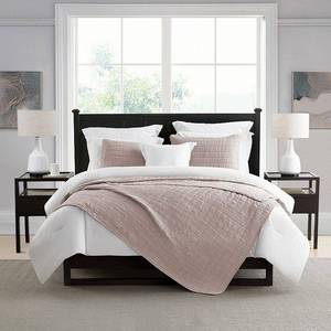 lot 6017 image: Swift Home Crinkle Enzyme Wash Oversized CoverletBedspread Quilt Sets Mushroom TwinTwin XL 2 Piece