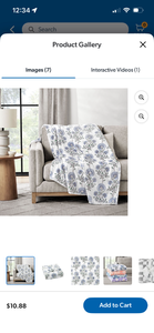 lot 6018 image: Members Mark Lounge Throw, 60 x 70