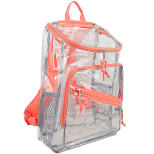 lot 6019 image: Eastsport  Clear Top Loader Backpack