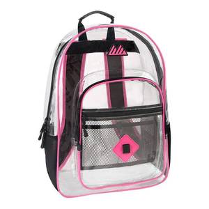 lot 6020 image: Summit Ridge Trailmaker Clear Backpack  Pink - Retail $20