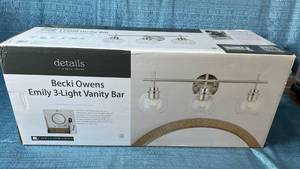 lot 6021 image: Becki Owens Emily 3-Light Vanity Bar (INCOMPLETE) - Retail $50