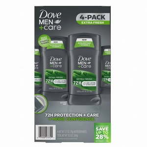 lot 6028 image: Dove MenCare Antiperspirant Deodorant Extra Fresh 2.7 Ounce (Pack of 4)