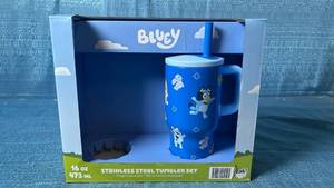 lot 6053 image: Bluey 16oz Stainless Steel Tumbler (INCOMPLETE)