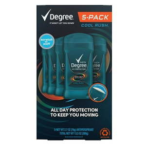 lot 6056 image: Degree Men Dry Anti-Perspirant Cool Rush (2.7 Ounce 5 Pack)