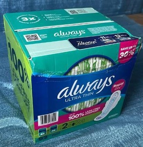 lot 6057 image: Always Ultra Thin Rapid Dry Feminine Pads - 46 Count