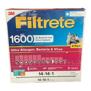 lot 7052 image: 3M Filtrete Filter MPR 1600 MERV 12 14x14x1 4-Pack