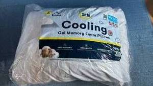 lot 7074 image: Serta Cooling Memory Foam Pillow 2 Pack