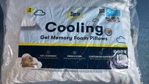 lot 7075 image: 2 Cooling Gel Memory Foam Pillows