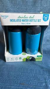 lot 7078 image: Bentgo Kids Stainless Steel Water Bottle Set - 14oz413ml
