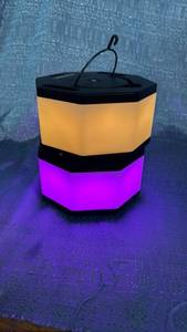 lot 7079 image: 2 pc Set Stackable Monster Smart Color Changing LED Lantern